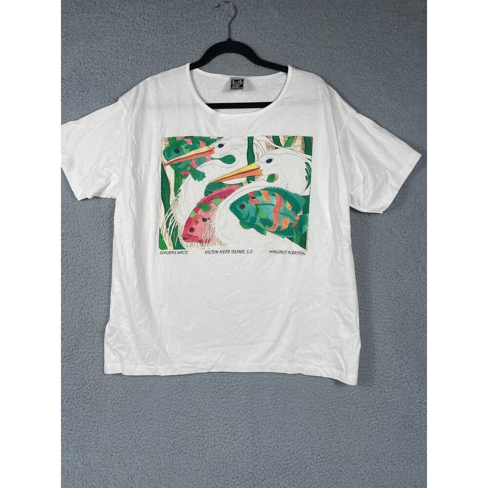 L.A. Sportswear Set Of 2 Women's Shirts Hilton Head Island Size XL - Picture 3 of 15